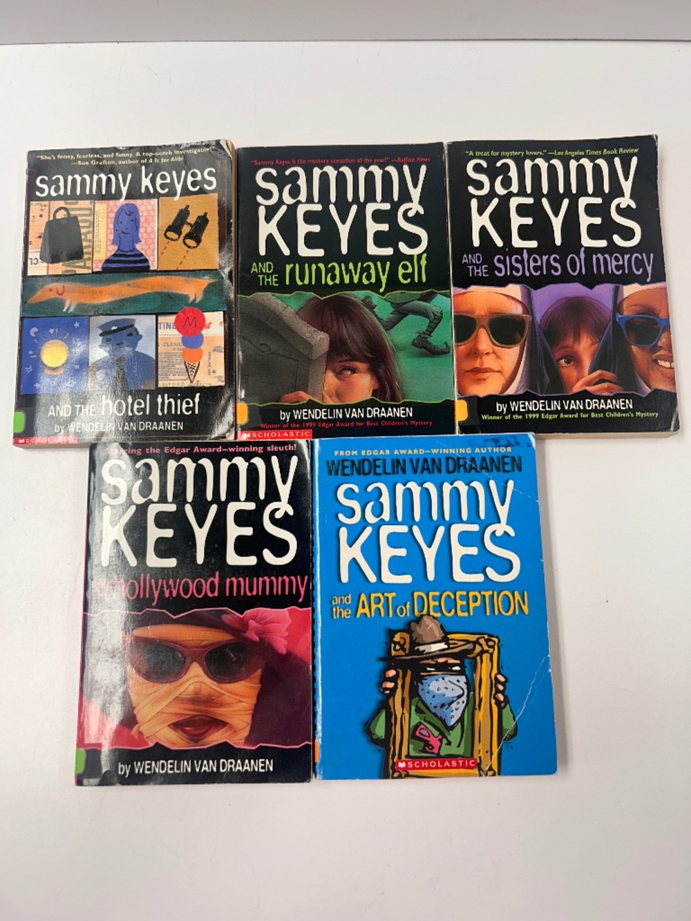 Sammy Keyes Lot of 5 AR Chapter Softcover Books Wendelin Van Draanen Detective